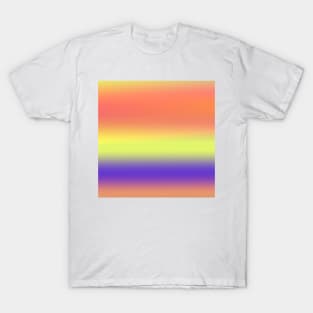 yellow red brown blue abstract texture T-Shirt